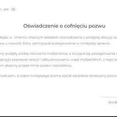 Cofnięcie wniosku z sądu rodzinnego: poradnik + wzór pisma